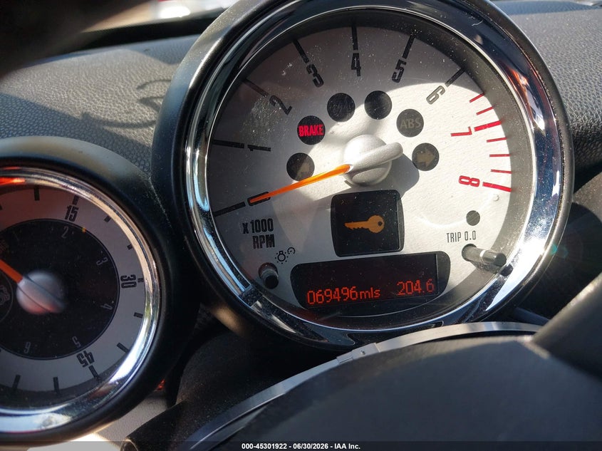 2013 MINI ROADSTER CABRIO 1.6L I-4 DI, DOHC, VVT, TURBO, 181HP