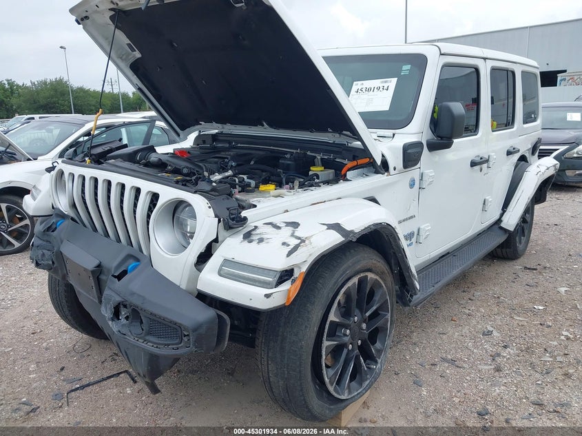 2022 Jeep Wrangler 4Xe Unlimited Sahara 4X4 VIN: 1C4JJXP66NW108227 Lot: 45301934