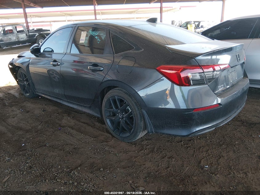 VIN 2HGFE2F51NH525793 2022 HONDA CIVIC SPORT