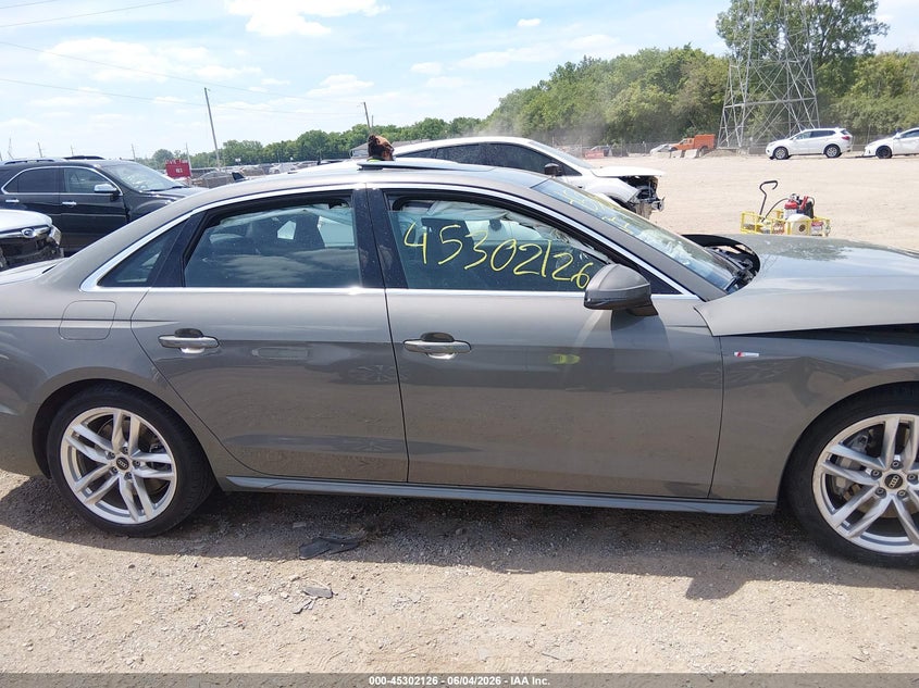 2023 Audi A4 Premium Plus 45 Tfsi S Line Quattro S Tronic VIN: WAUEAAF49PN003217 Lot: 45302126