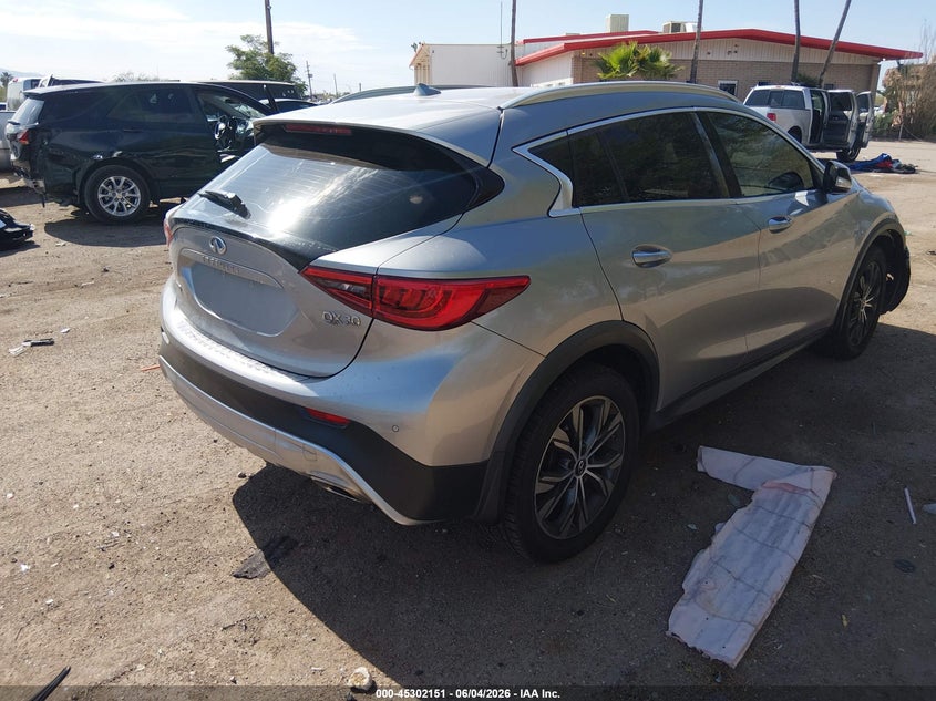 Vin: sjkch5cr7ja054255, lot: 45800014, infiniti qx30 premium 20184