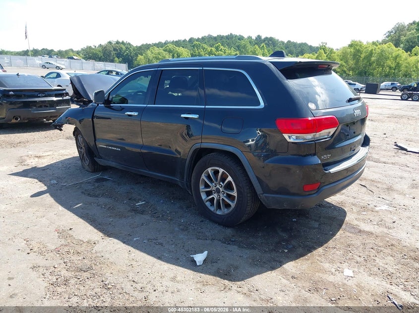 Vin: 1c4rjebg7fc162100, lot: 45800046, jeep grand cherokee limited 20153