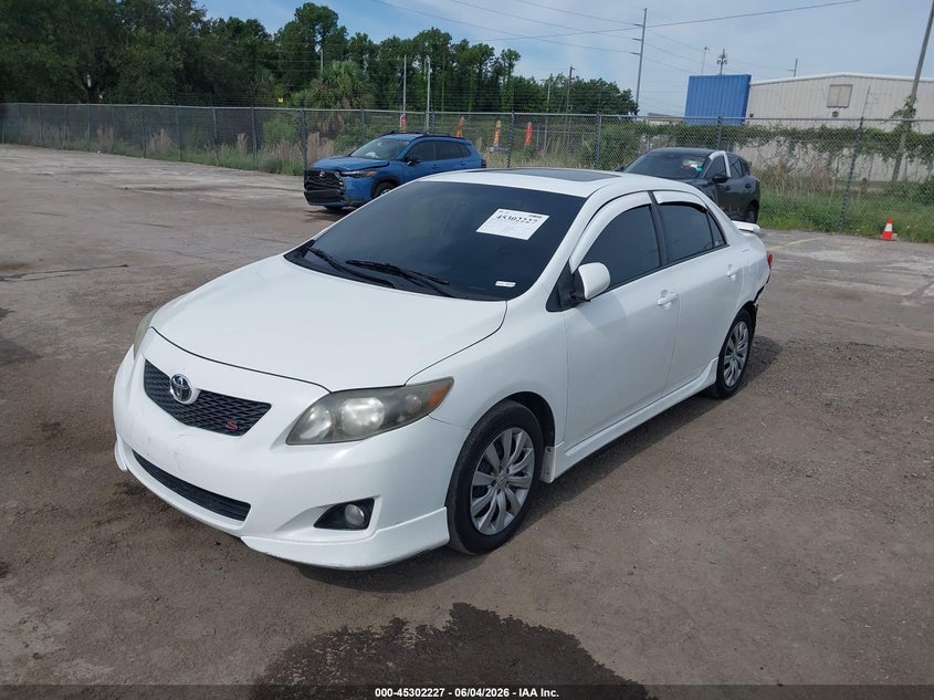Vin: 2t1bu4ee8ac274692, lot: 45800090, toyota corolla s 20102