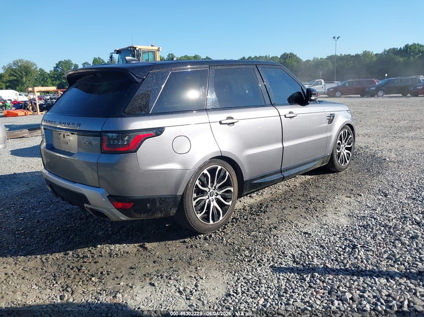 Vin: salwr2su0ma755475, lot: 45800091, land rover range rover sport hse silver edition mhev 20214