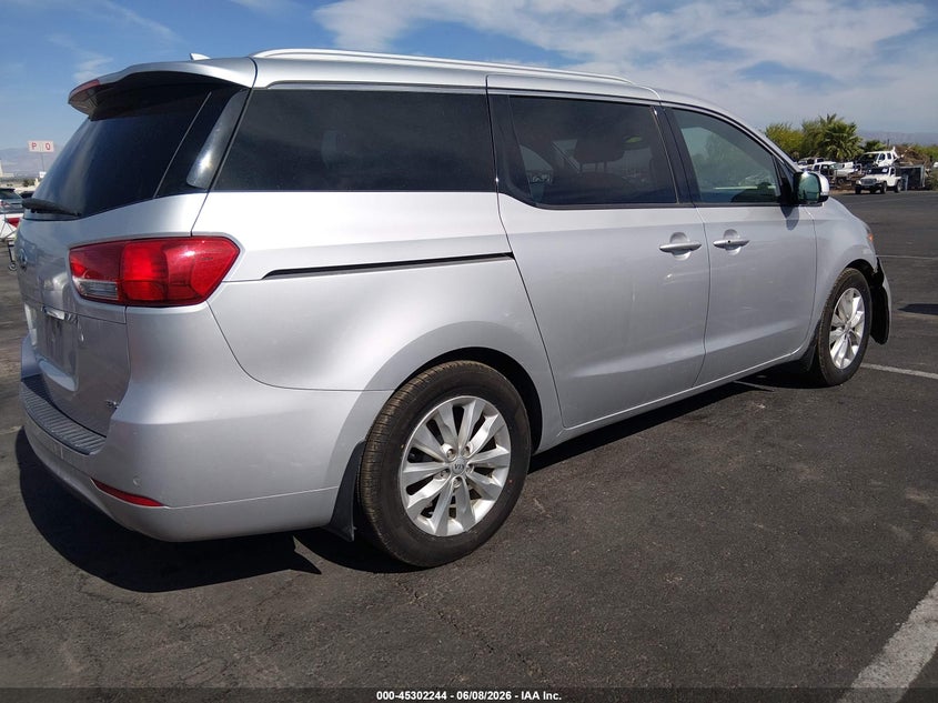 Vin: kndmc5c14g6100524, lot: 45800107, kia sedona ex 20164