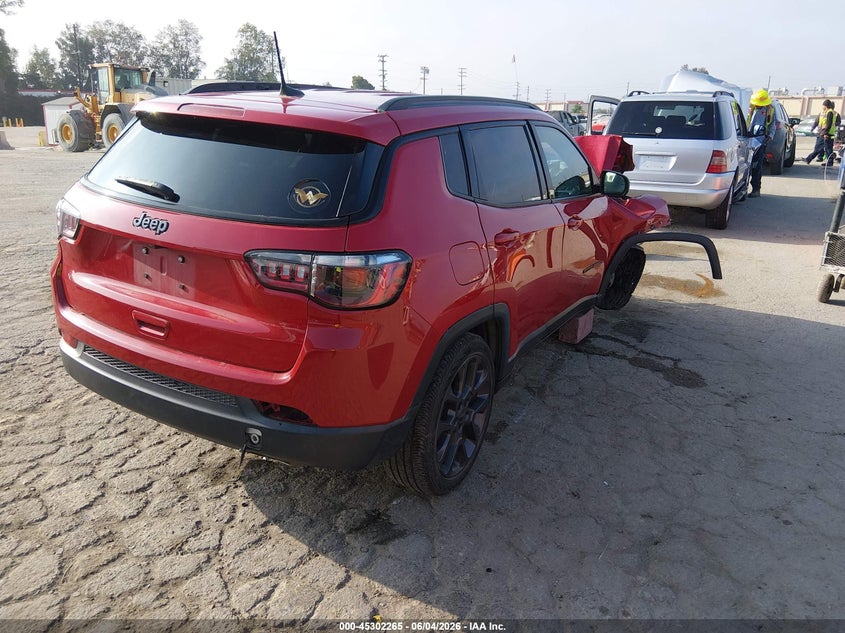 Vin: 3c4njceb0mt542481, lot: 45800128, jeep compass 80th anniversary fwd 20214