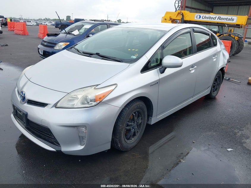 Vin: jtdkn3du6c5420944, lot: 45800144, toyota prius two 20122