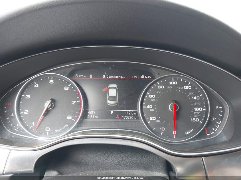 2012 Audi A6 3.0 Premium VIN: WAUGGAFC4CN120888 Lot: 45302311