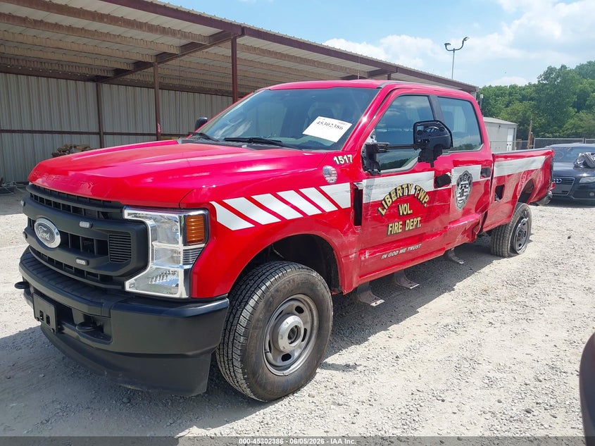 Vin: 1ft7w2b69mec80875, lot: 45800249, ford f-250 xl 20212