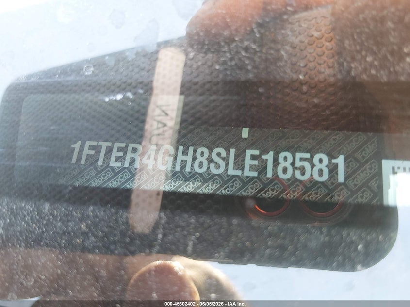 VIN 1FTER4GH8SLE18581 2025 FORD RANGER XLT
