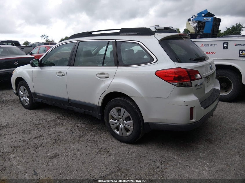 Vin: 4s4brbac9b3408707, lot: 45800267, subaru outback 2.5i 20113