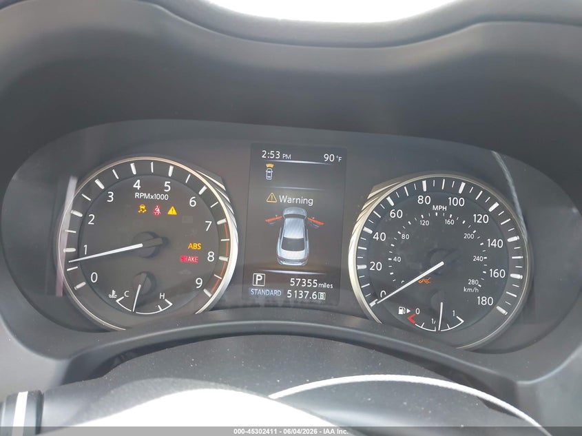 2019 Infiniti Q50 3.0T Luxe VIN: JN1EV7AP4KM518980 Lot: 45302411