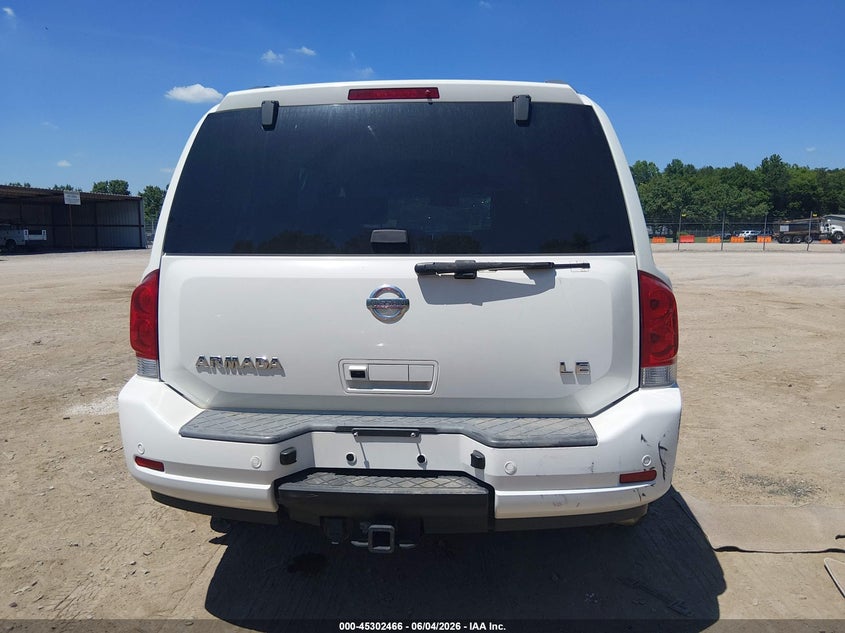 2008 Nissan Armada Le VIN: 5N1AA08C58N628744 Lot: 45302466