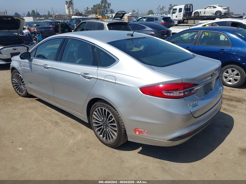 Vin: 3fa6p0pu0hr379436, lot: 45800405, ford fusion energi se luxury 20173