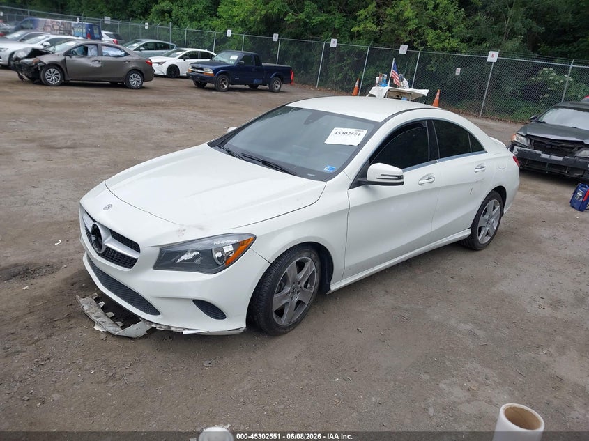 Vin: wddsj4eb5jn531793, lot: 45800414, mercedes-benz cla 250 20182