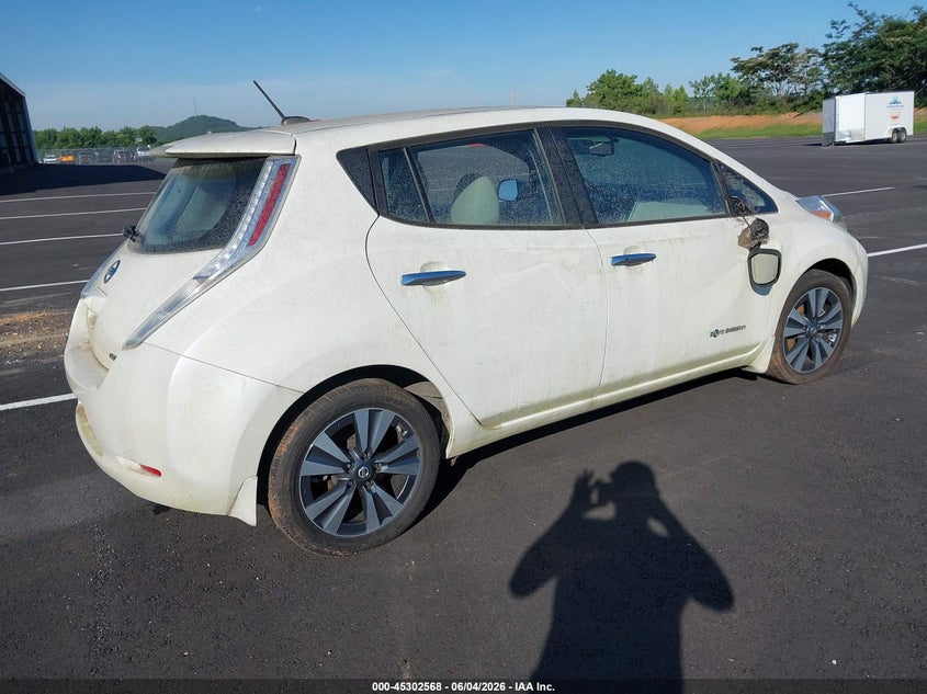 Vin: 1n4bz0cp0gc311708, lot: 45800431, nissan leaf sv 20164