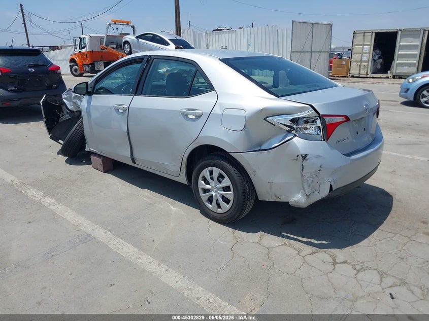 Vin: 5yfburhe0ep142797, lot: 45800692, toyota corolla l 20143