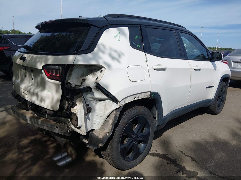 Vin: 3c4njdbbxjt325719, lot: 45800709, jeep compass altitude 4x4 20184