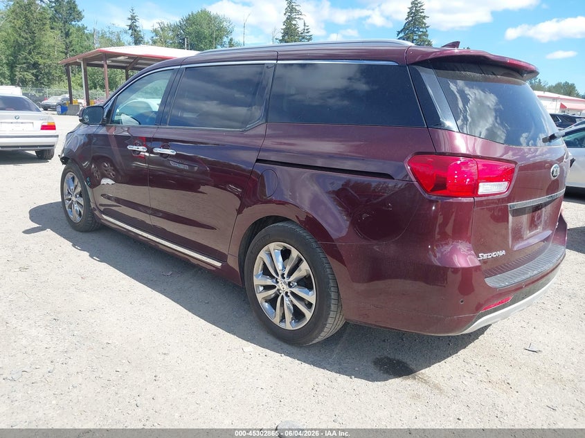 Vin: kndme5c11h6311174, lot: 45800728, kia sedona sx luxury 20173