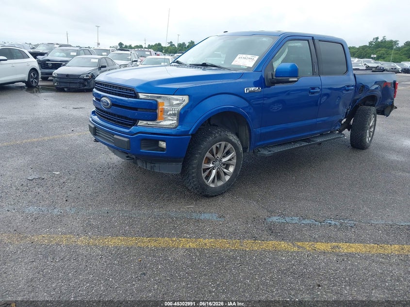 Vin: 1ftew1e50jfd36812, lot: 45800854, ford f-150 lariat 20182