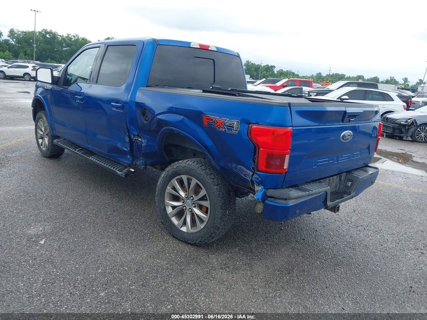 Vin: 1ftew1e50jfd36812, lot: 45800854, ford f-150 lariat 20183