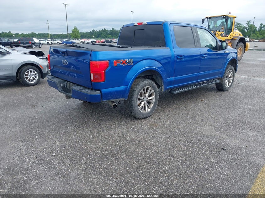 Vin: 1ftew1e50jfd36812, lot: 45800854, ford f-150 lariat 20184