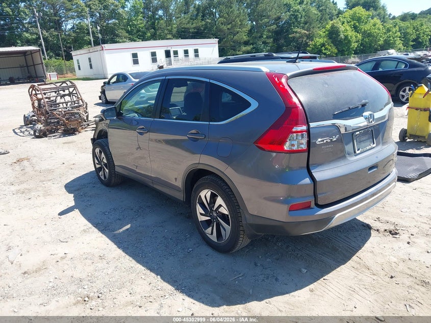 Vin: 5j6rm3h93gl005731, lot: 45800862, honda cr-v touring 20163