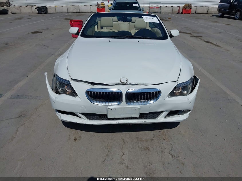 2008 BMW 650I VIN: WBAEB53568CX61160 Lot: 45303073