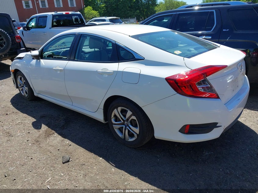 Vin: 19xfc2f54ge049056, lot: 45800938, honda civic lx 20163