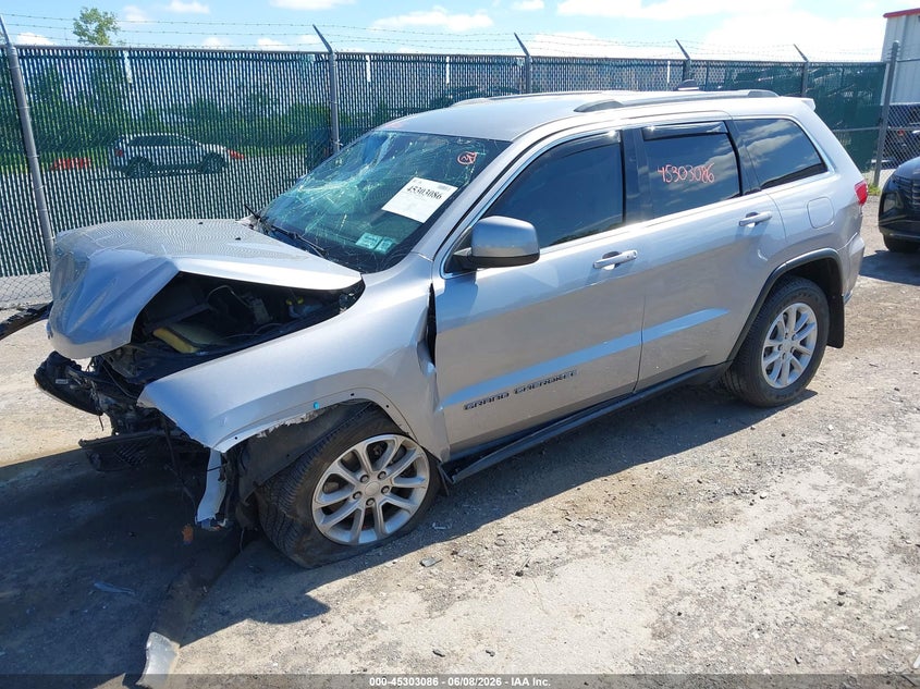 Vin: 1c4rjfag4mc872995, lot: 45800950, jeep grand cherokee laredo e 4x4 20212