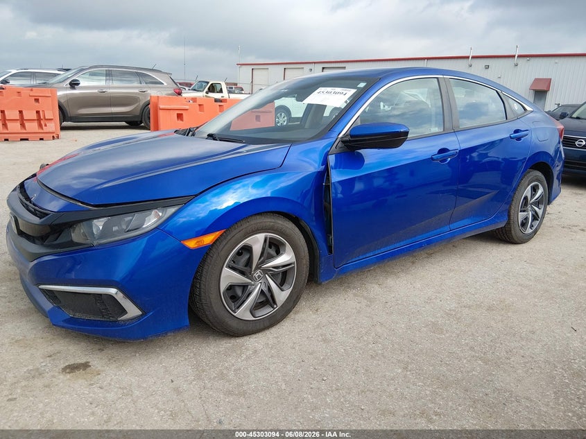 Vin: 2hgfc2f65lh548330, lot: 45800957, honda civic lx 20202
