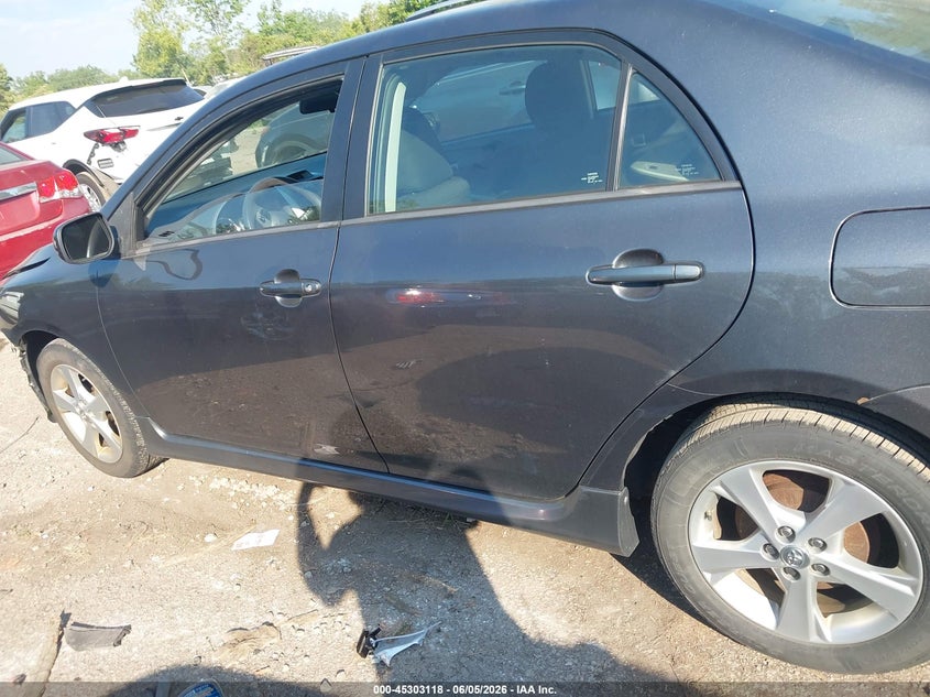 2012 Toyota Corolla 1.8 S grey Lot 111045303118 Vin 2T1BU4EE4CC874578