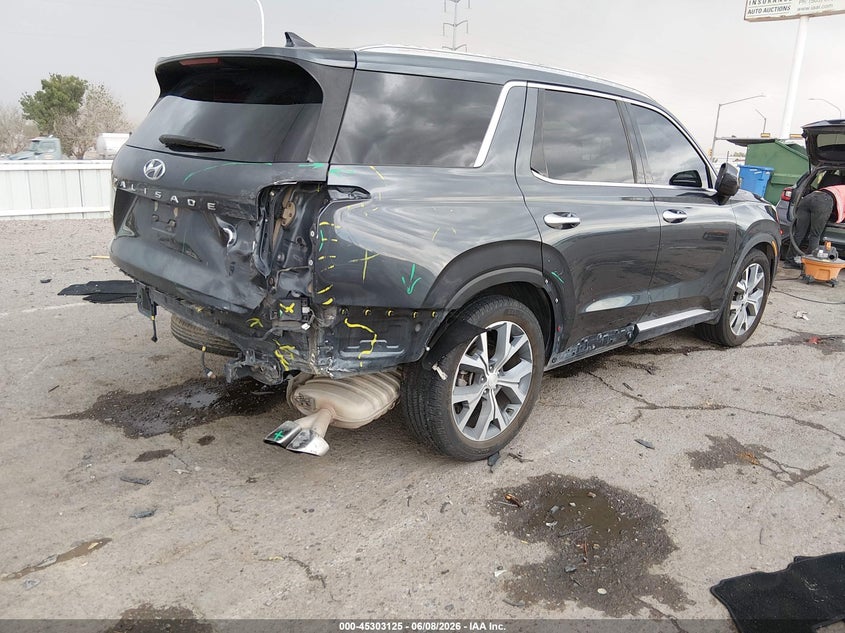 Vin: km8r44he6lu029479, lot: 45800988, hyundai palisade sel 20204