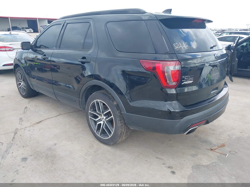 Vin: 1fm5k8gt1ggc04219, lot: 45800995, ford explorer sport 20163