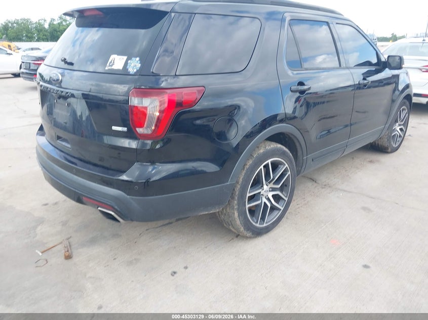 Vin: 1fm5k8gt1ggc04219, lot: 45800995, ford explorer sport 20164