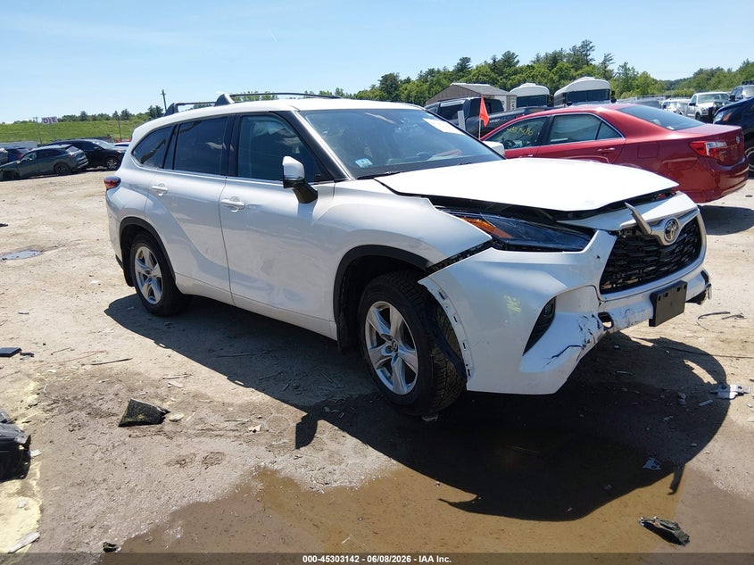 Vin: 5tdbzrbh0ms135343, lot: 45801005, toyota highlander le 2021 img_1