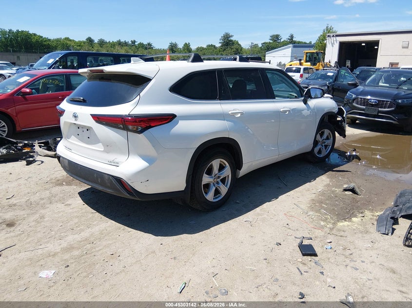 Vin: 5tdbzrbh0ms135343, lot: 45801005, toyota highlander le 20214