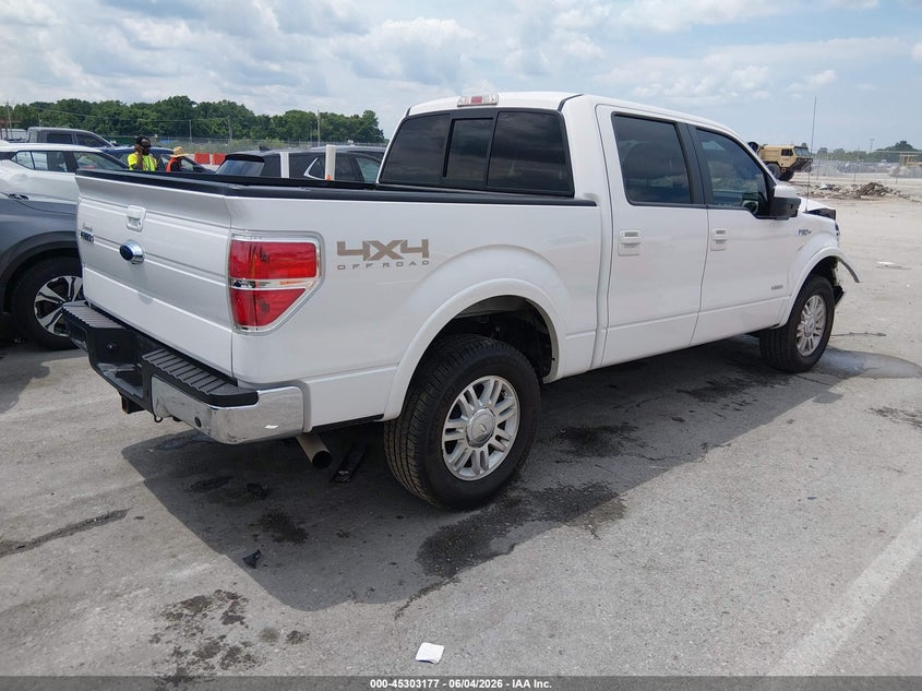 Vin: 1ftfw1etxbfb83828, lot: 45801040, ford f-150 lariat 20114