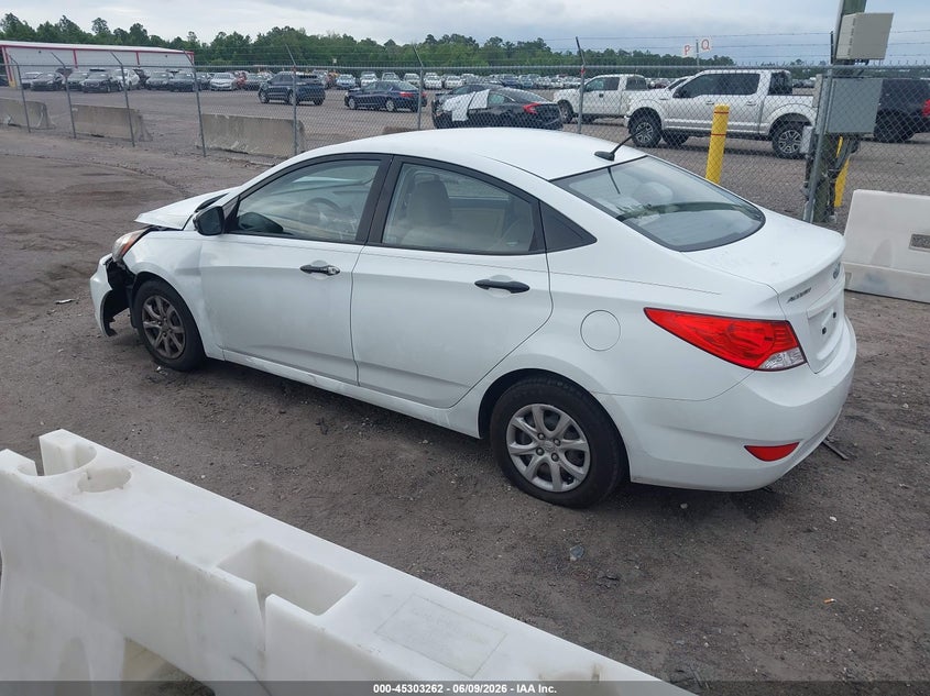 Vin: kmhct4ae8du421531, lot: 45801125, hyundai accent gls 20133