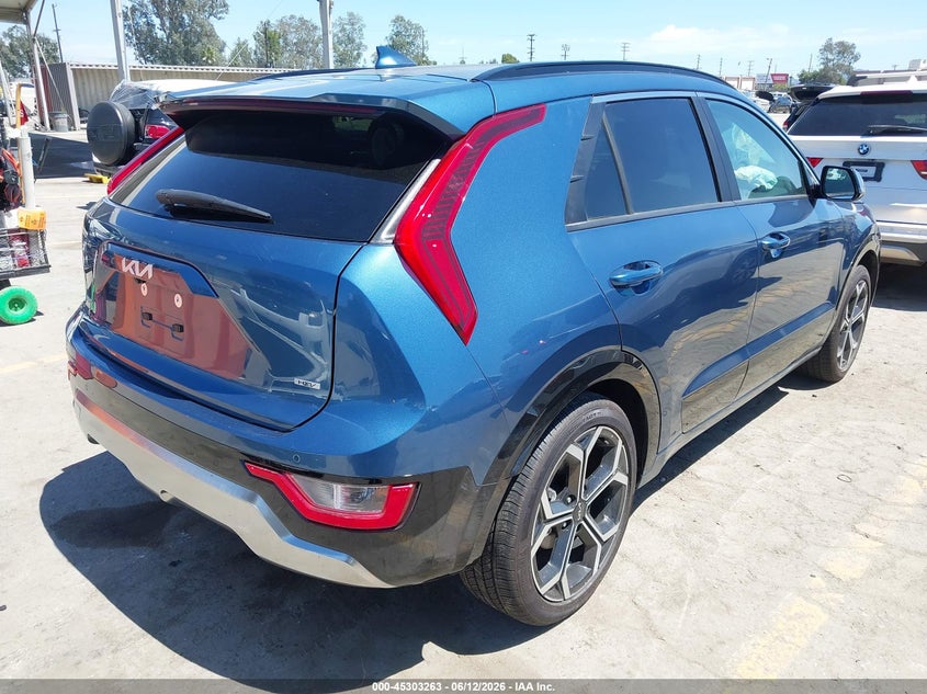 Vin: kndcr3le8s5308812, lot: 45801126, kia niro ex touring 20254