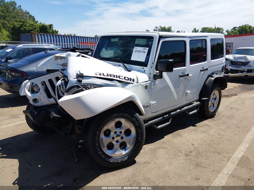 Vin: 1c4bjwfg7fl731027, lot: 45801199, jeep wrangler unlimited rubicon hard rock 20152