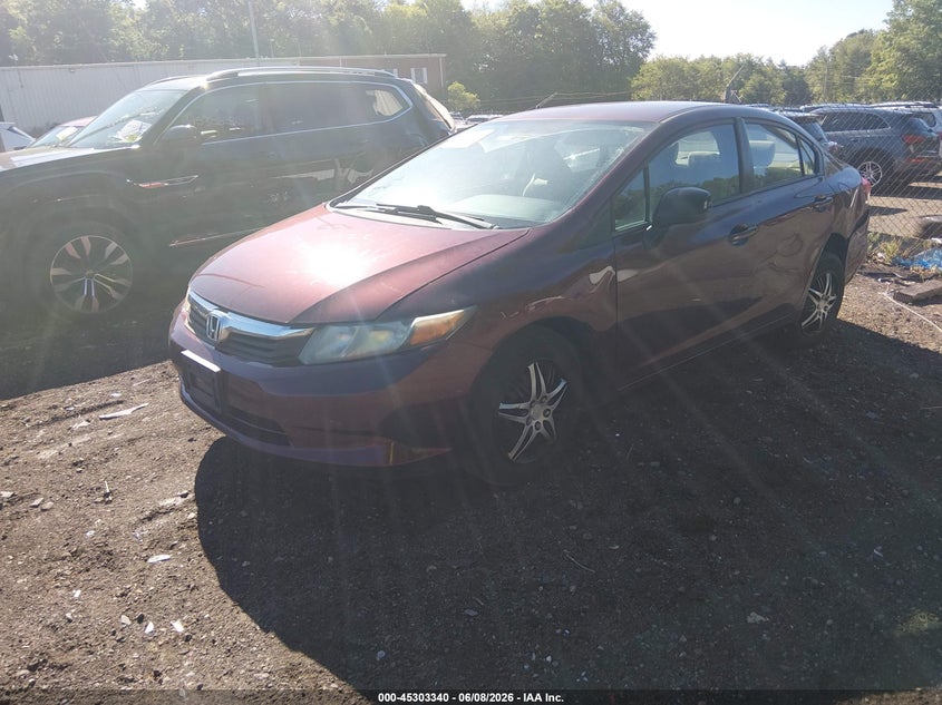 Vin: 2hgfb2f52ch568061, lot: 45801203, honda civic lx 20122
