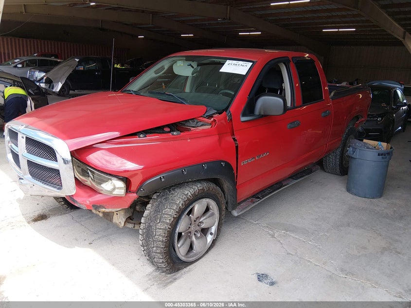 DODGE RAM 1500 2005 VIN 1D7HU18NX5S101318