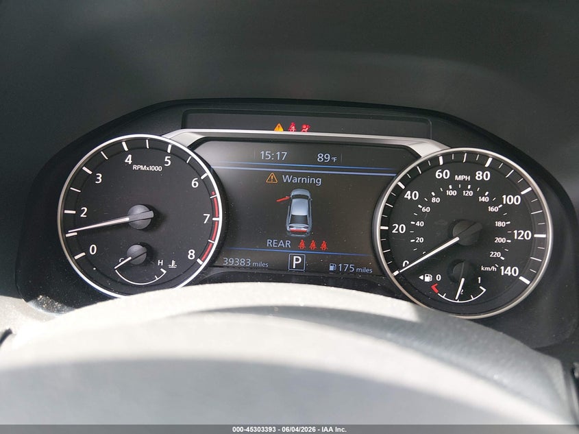 2025 Nissan Altima Sv Fwd VIN: 1N4BL4DV0SN329015 Lot: 45303393