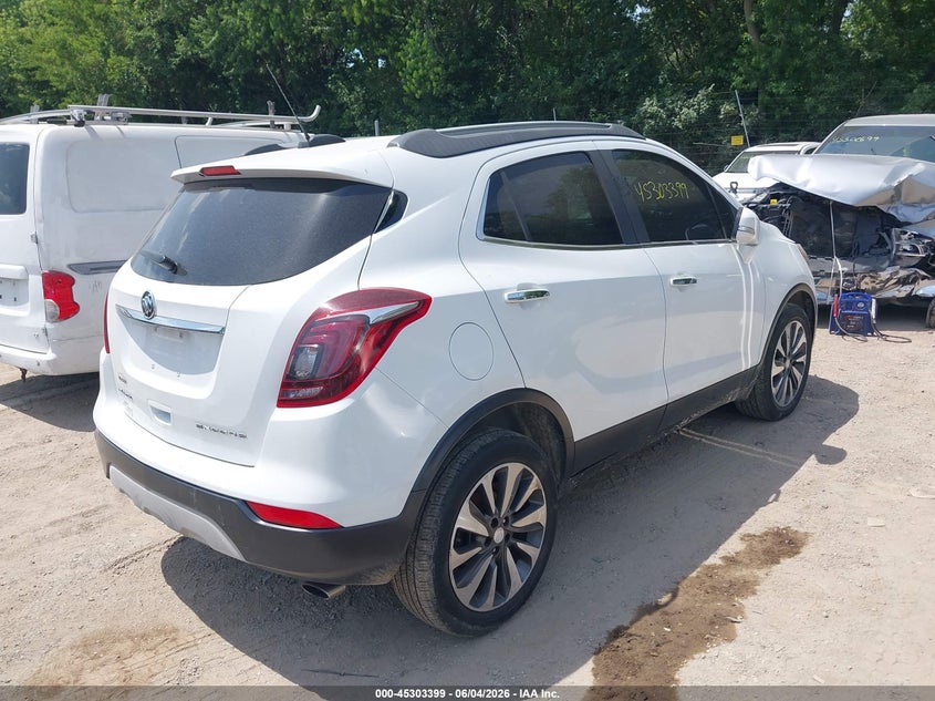 Vin: kl4cjbsb1hb129718, lot: 45801262, buick encore preferred ii 20174