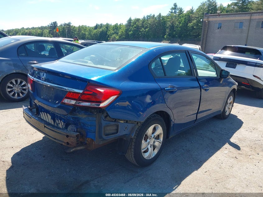 Vin: 2hgfb2f57dh508505, lot: 45801331, honda civic lx 20134