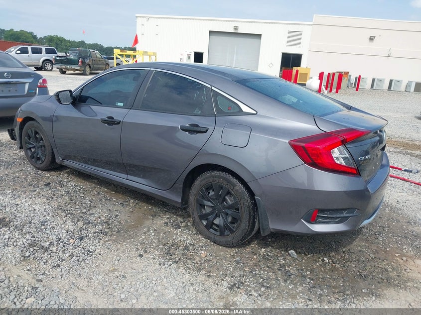 Vin: 2hgfc2f61mh547435, lot: 45801363, honda civic lx 20213