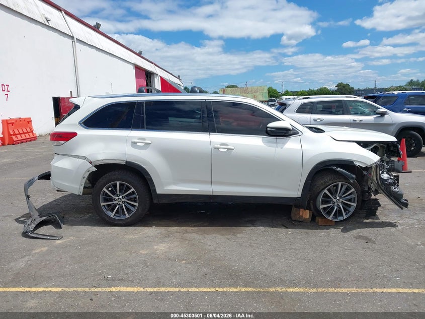 2019 Toyota Highlander Xle VIN: 5TDJZRFH7KS616354 Lot: 45303501