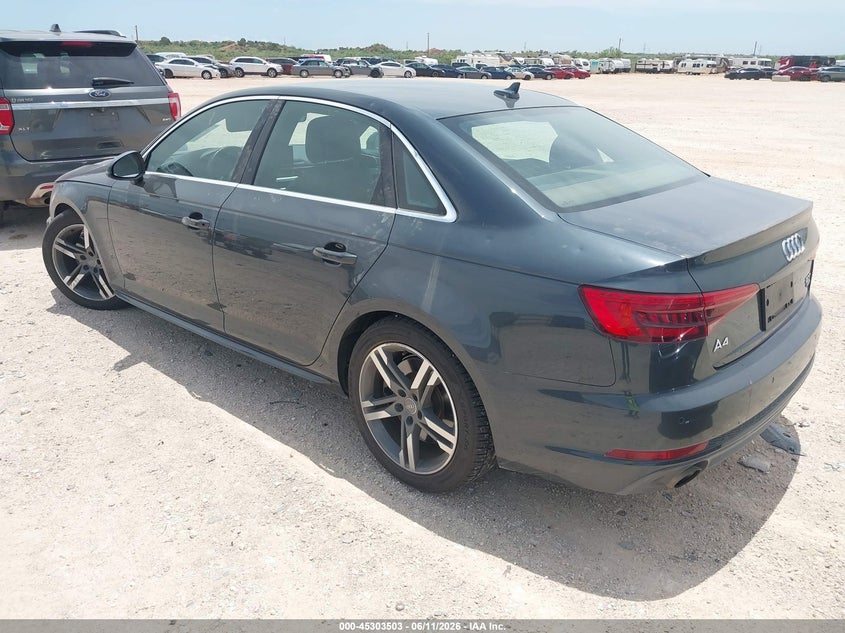 Vin: wauenaf43hn027356, lot: 45801366, audi a4 2.0t premium 20173