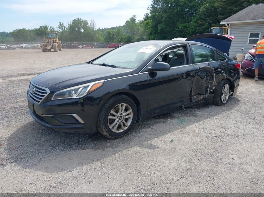 Vin: 5npe24afxgh429217, lot: 45801398, hyundai sonata se 20162